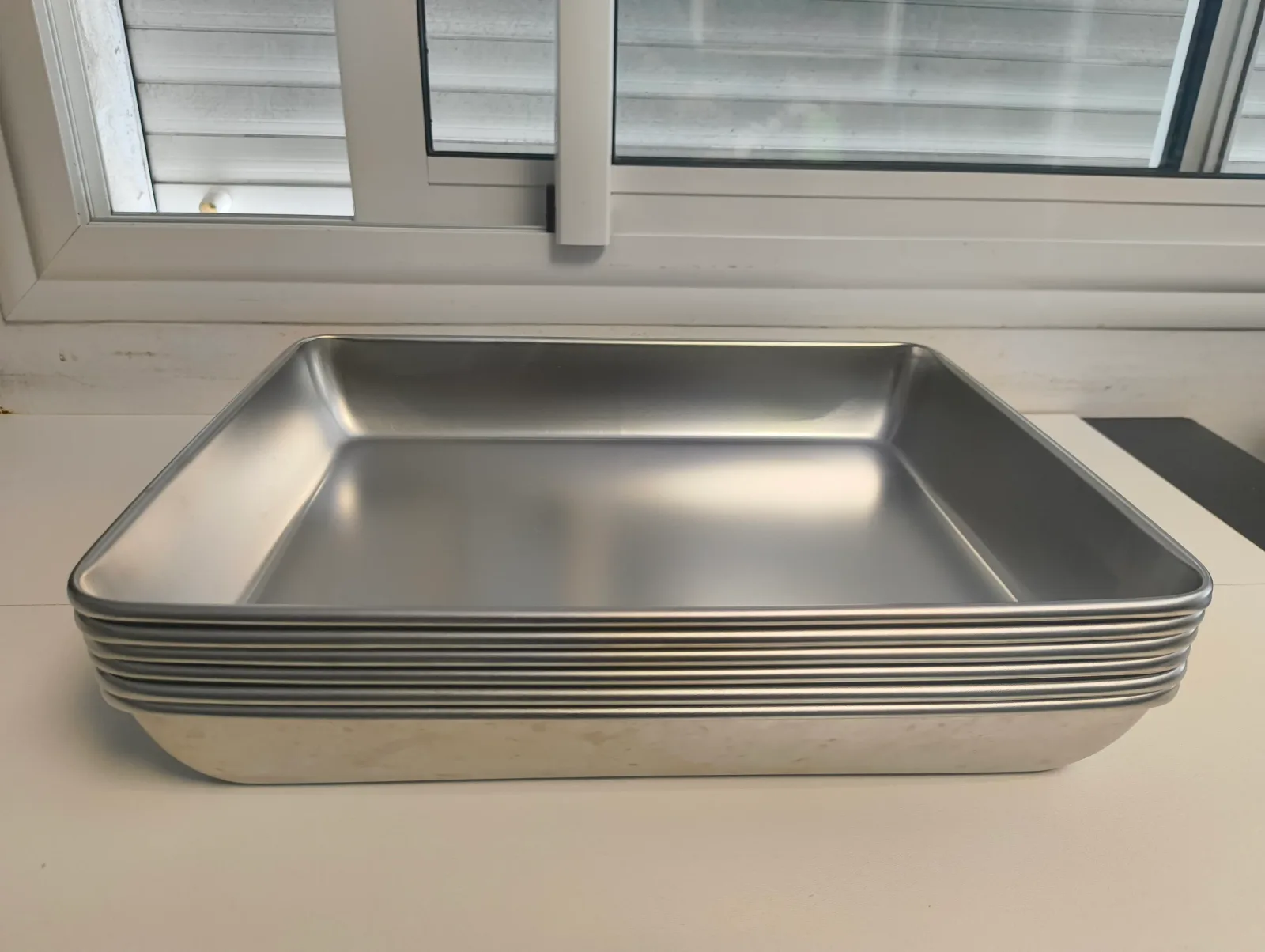 Plateau - inox 304 - 40 x 30 x 6 cm — image 1/3