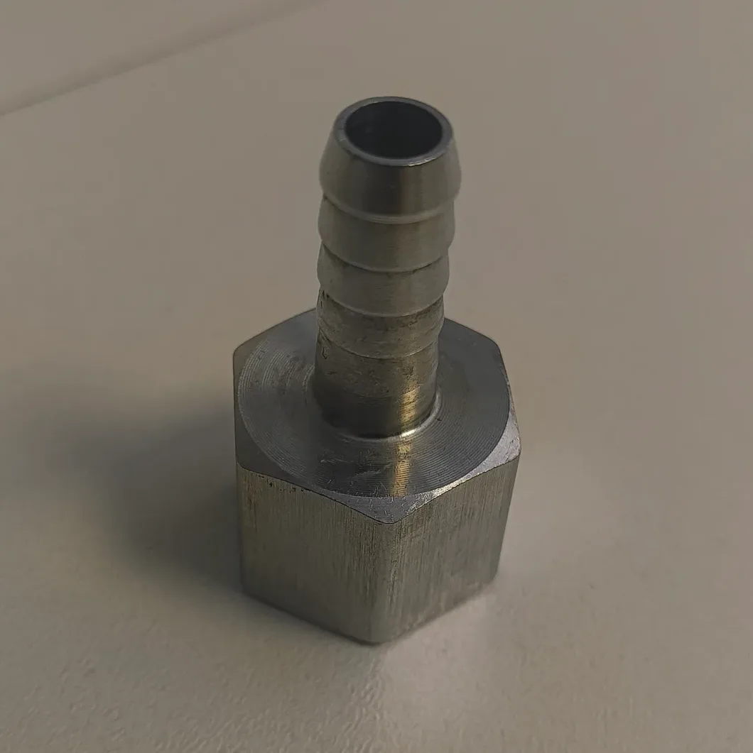 Raccord 1/2" femelle vers barb 10 mm - inox 304 — image 1/2